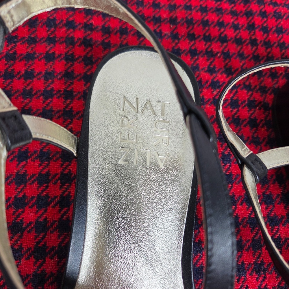 Naturalizer Macy Black Embellished  Women's Strappy Sandal Size 7M EUC - Picture 7 of 8